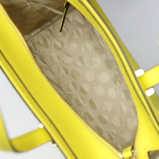 Kate Spade Handbag leather yellow Unused item Diagonal crossing 2WAY Women Used Authentic