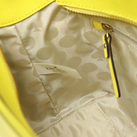 Kate Spade Handbag leather yellow Unused item Diagonal crossing 2WAY Women Used Authentic