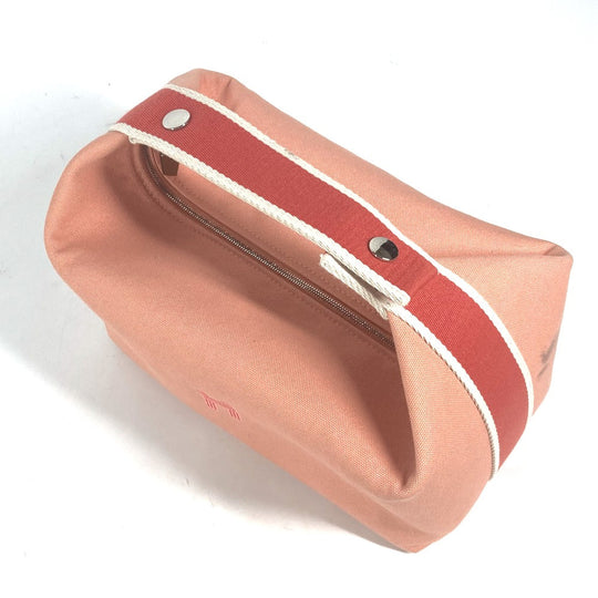 HERMES Handbag canvas pink BRIDE ABLACK GM Women Used Authentic