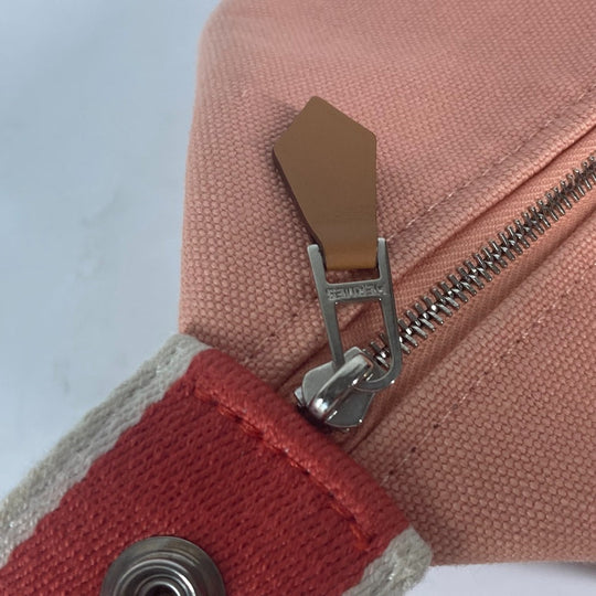 HERMES Handbag canvas pink BRIDE ABLACK GM Women Used Authentic