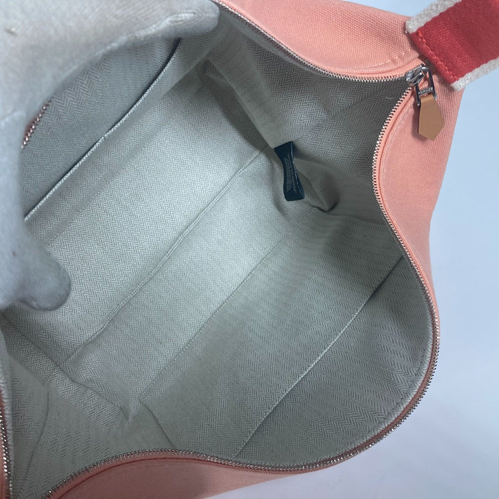 HERMES Handbag canvas pink BRIDE ABLACK GM Women Used Authentic