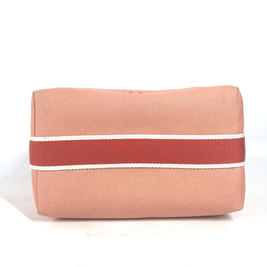 HERMES Handbag canvas pink BRIDE ABLACK GM Women Used Authentic