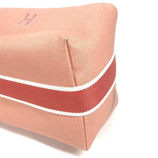 HERMES Handbag canvas pink BRIDE ABLACK GM Women Used Authentic