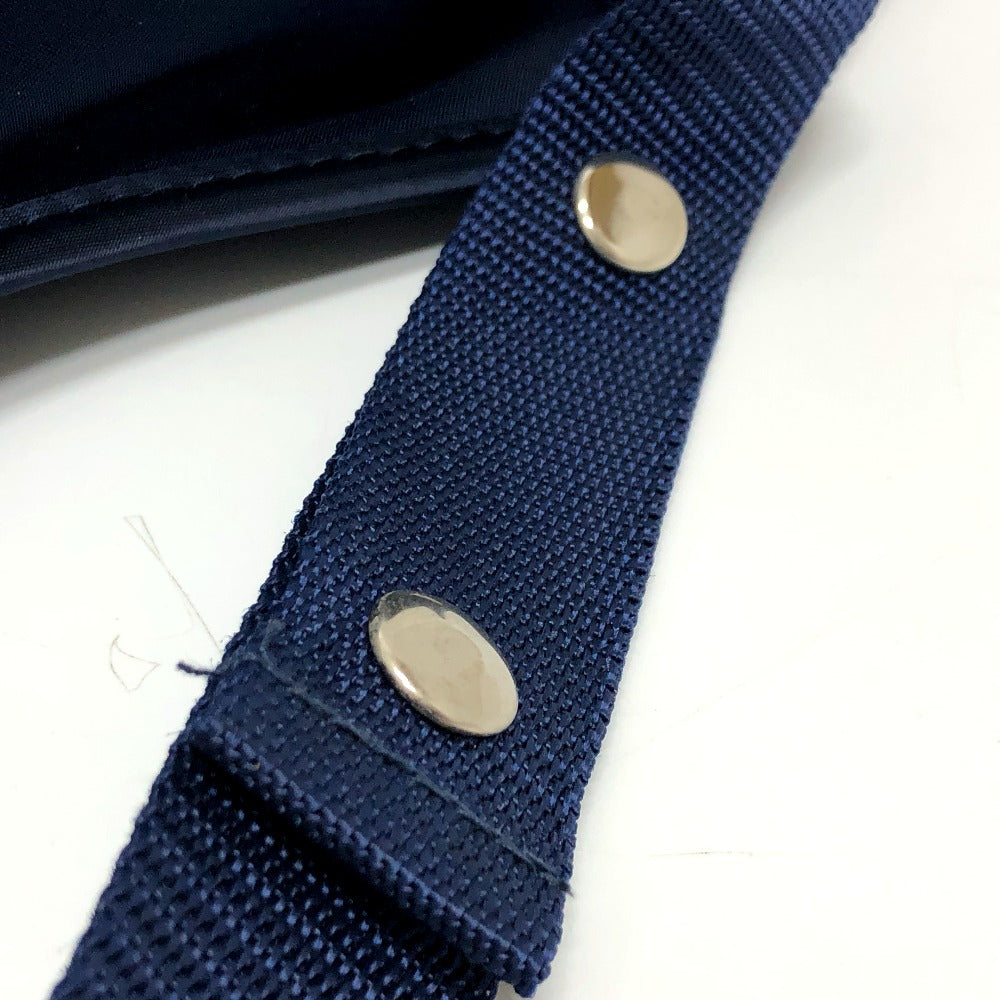 HERMES Backpack canvas blue Star Travel Exhibition 1999 Limited Sherpa Backpack Women Used Authentic