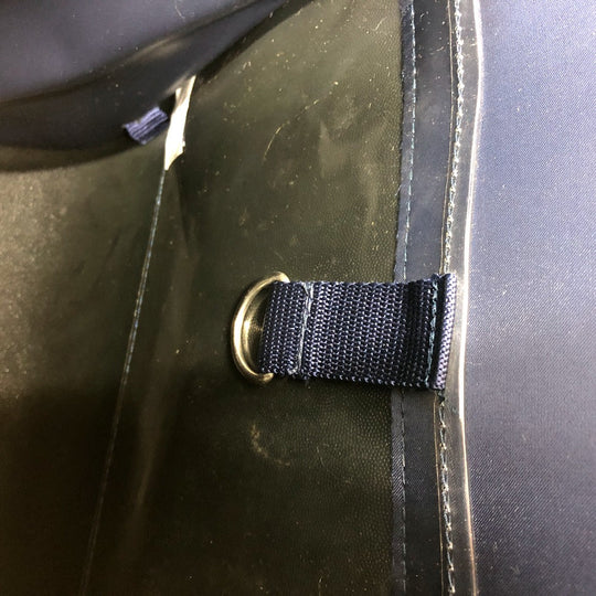 HERMES Backpack canvas blue Star Travel Exhibition 1999 Limited Sherpa Backpack Women Used Authentic