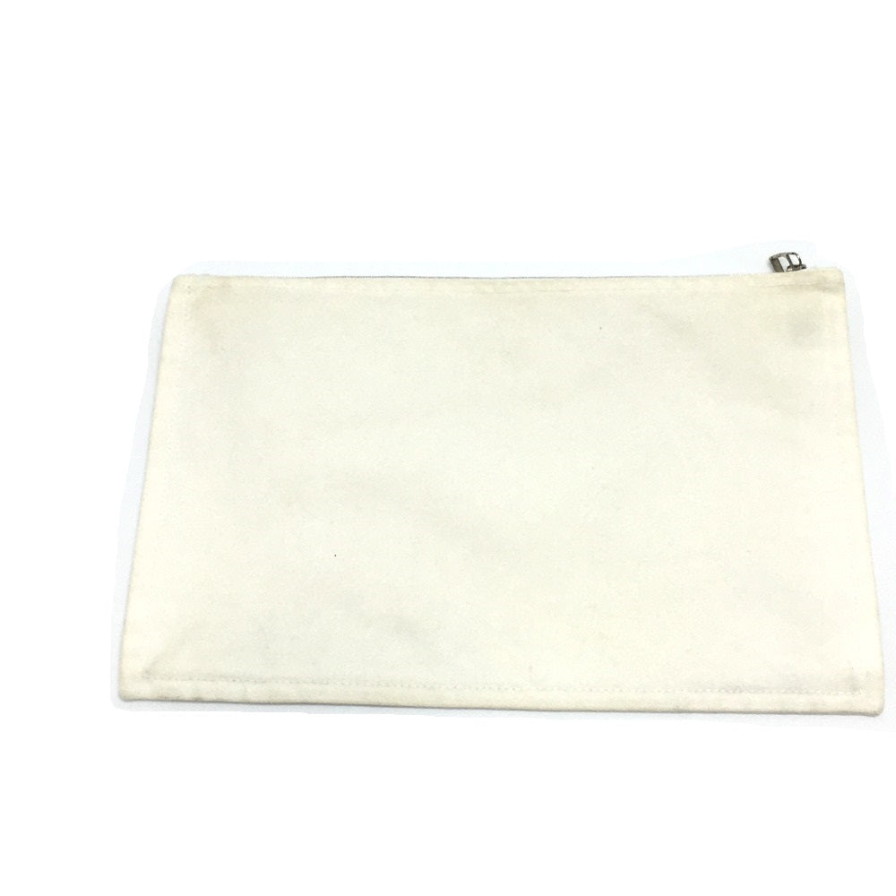 HERMES Pouch cotton off white Horse Adada GM unisex(Unisex) Used Authentic