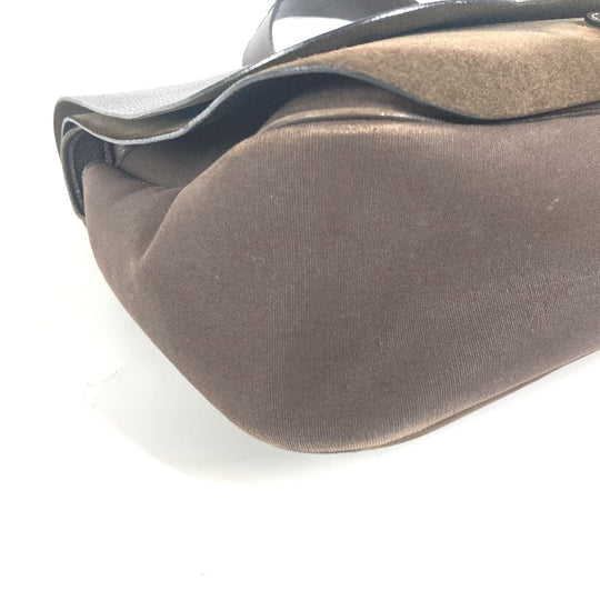 HERMES Shoulder Bag Canvas / leather Brown Sac Colorado GM Women Used Authentic