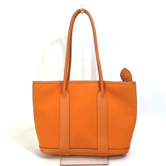 HERMES Tote Bag Towar Officier Orange Shoulder Bag Shoulder Bag Garden Zip PM Women Used Authentic