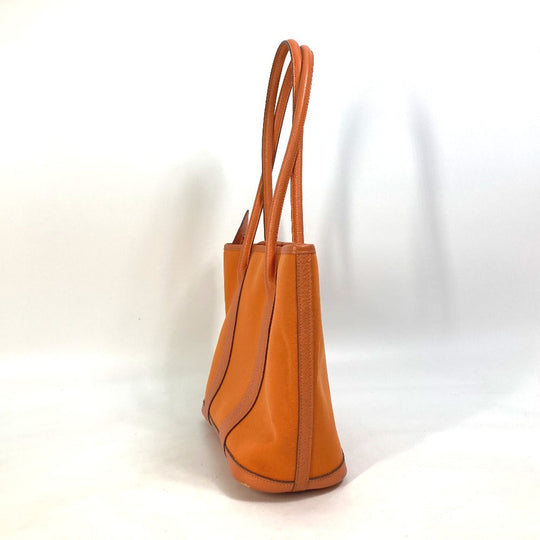 HERMES Tote Bag Towar Officier Orange Shoulder Bag Shoulder Bag Garden Zip PM Women Used Authentic