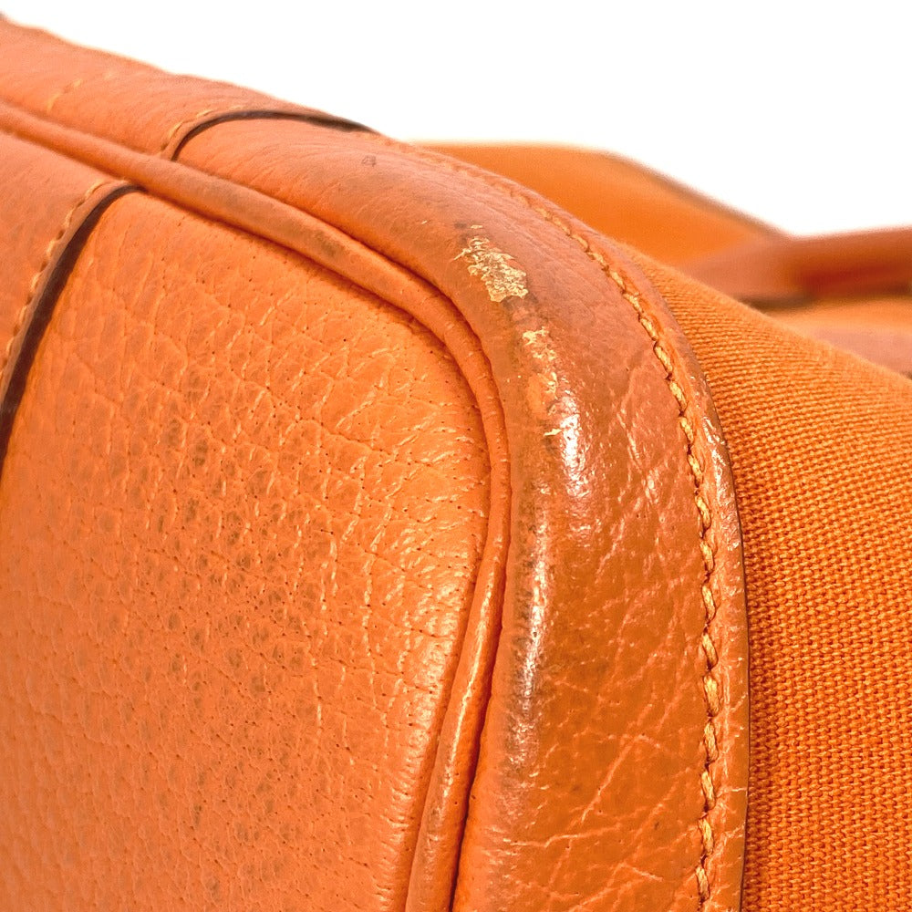 HERMES Tote Bag Towar Officier Orange Shoulder Bag Shoulder Bag Garden Zip PM Women Used Authentic