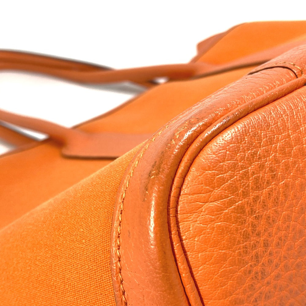 HERMES Tote Bag Towar Officier Orange Shoulder Bag Shoulder Bag Garden Zip PM Women Used Authentic