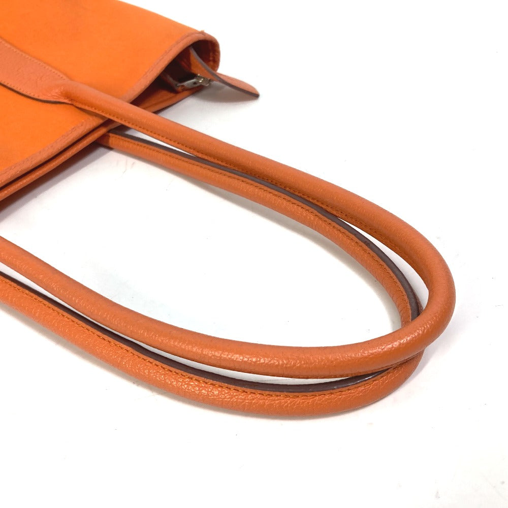 HERMES Tote Bag Towar Officier Orange Shoulder Bag Shoulder Bag Garden Zip PM Women Used Authentic