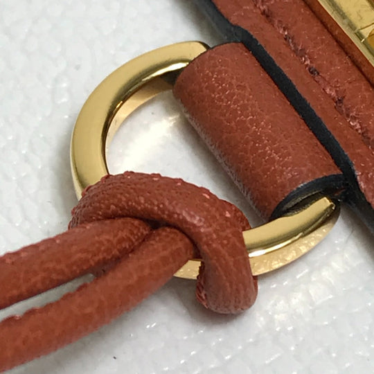 HERMES Necklace leather Brown type Mont Petit Kelly PM Women Used Authentic
