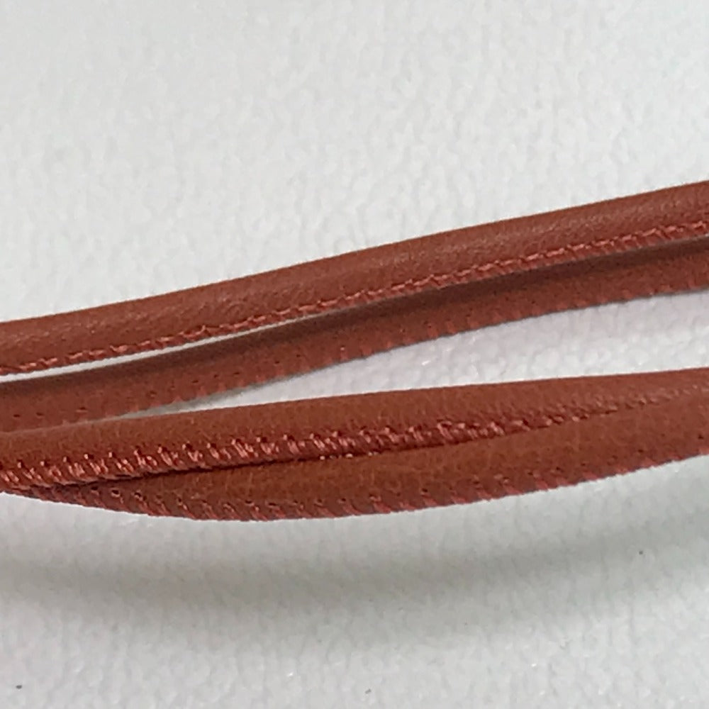 HERMES Necklace leather Brown type Mont Petit Kelly PM Women Used Authentic