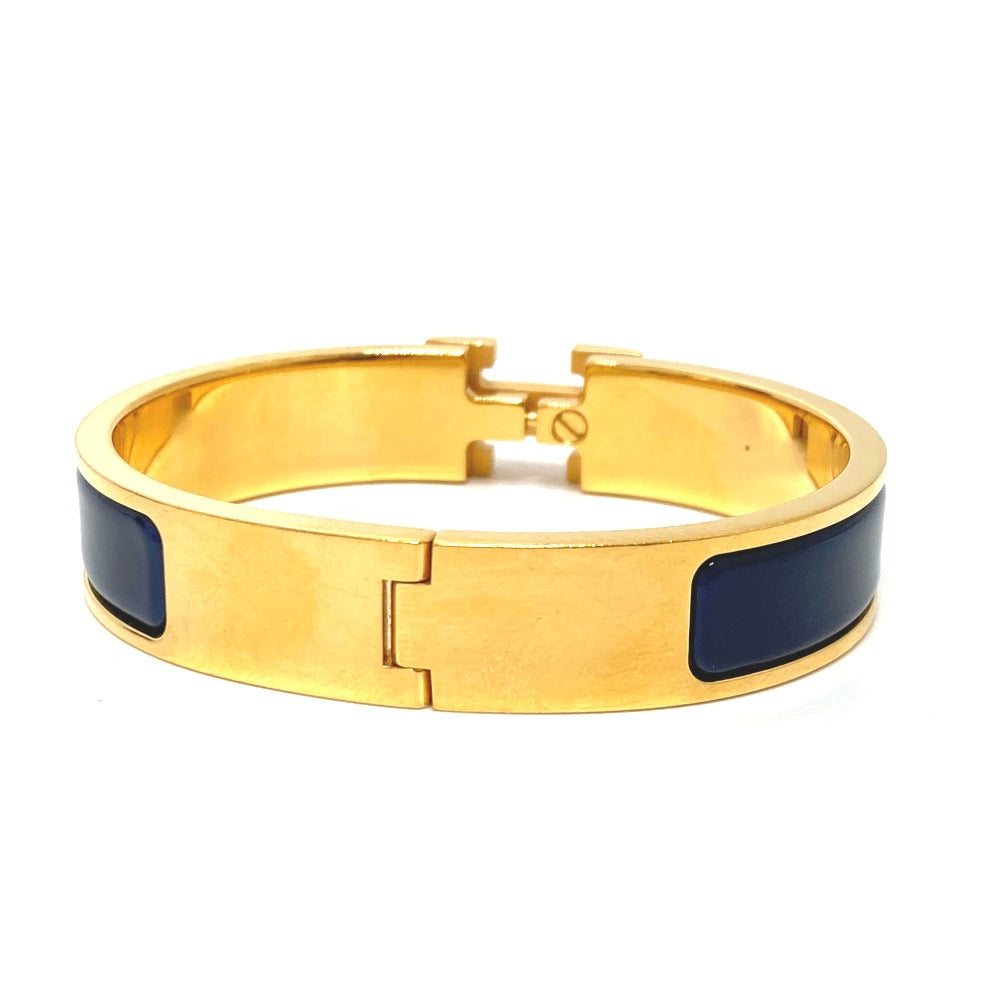 HERMES Bangle H700001F 87PM metal gold Click crack PM Women Used Authentic