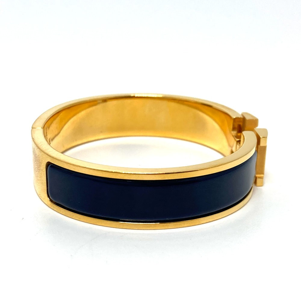 HERMES Bangle H700001F 87PM metal gold Click crack PM Women Used Authentic