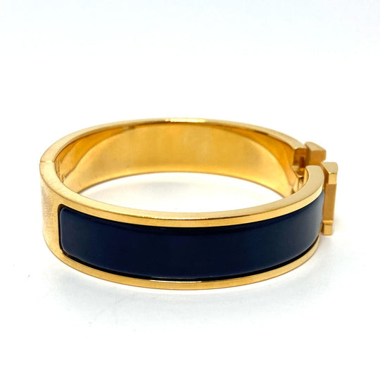 HERMES Bangle H700001F 87PM metal gold Click crack PM Women Used Authentic