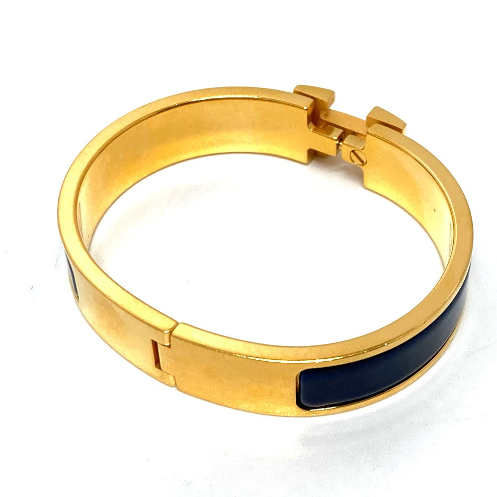 HERMES Bangle H700001F 87PM metal gold Click crack PM Women Used Authentic