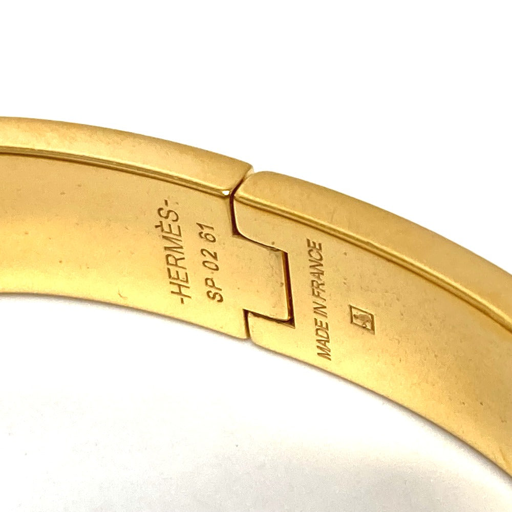 HERMES Bangle H700001F 87PM metal gold Click crack PM Women Used Authentic