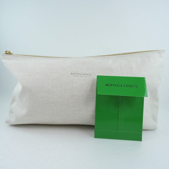 BOTTEGAVENETA Pouch canvas beige Bag in bag unisex(Unisex) Used Authentic