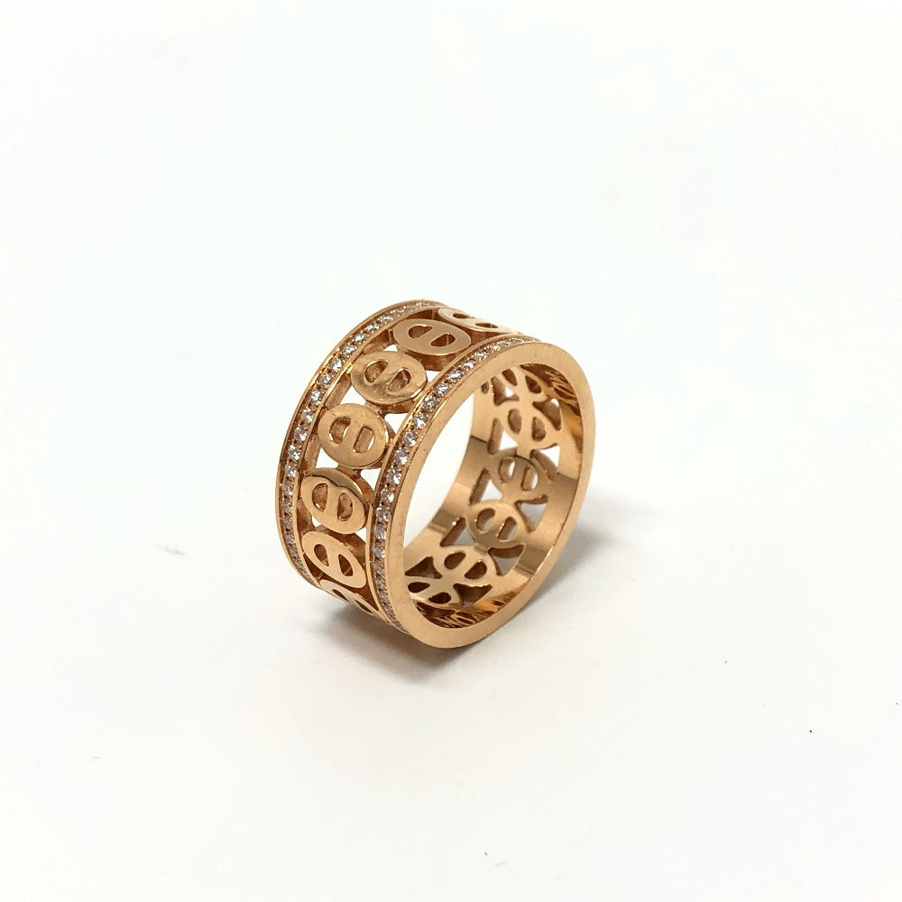 HERMES Ring 22AE054051 18K Pink Gold gold 750PG Chene Dunkle Divine Women 52 Used Authentic