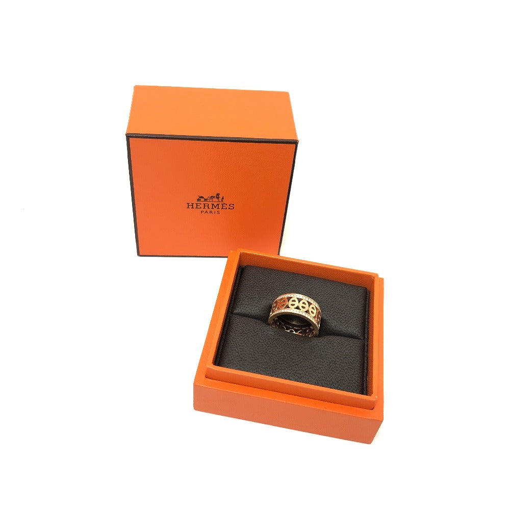 HERMES Ring 22AE054051 18K Pink Gold gold 750PG Chene Dunkle Divine Women 52 Used Authentic