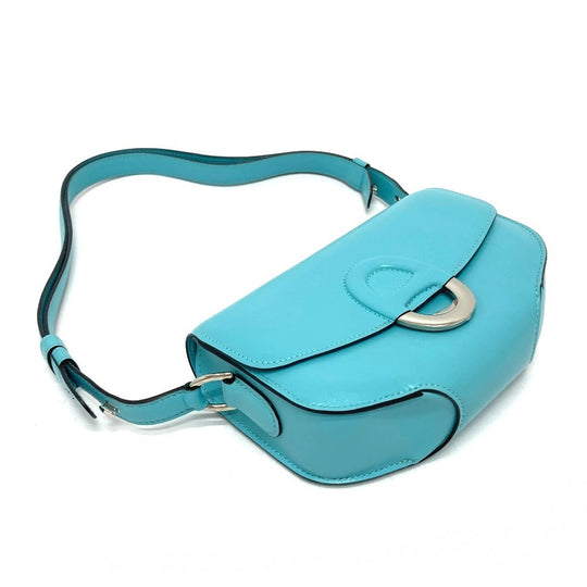 HERMES Shoulder Bag Taderakto blue Mini Shell Schmidy 2WAY handbag mens Used Authentic