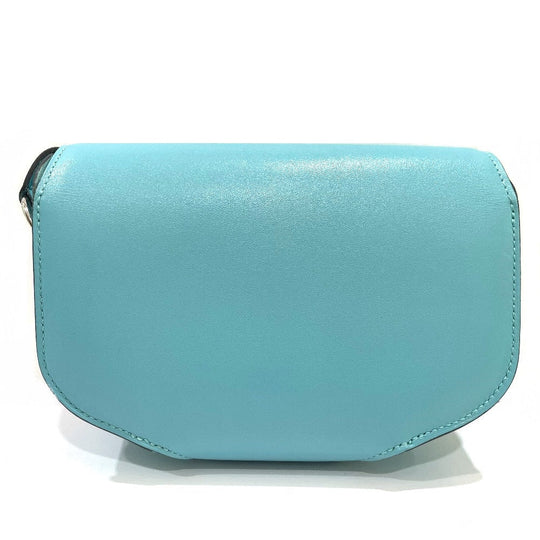 HERMES Shoulder Bag Taderakto blue Mini Shell Schmidy 2WAY handbag mens Used Authentic