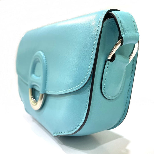 HERMES Shoulder Bag Taderakto blue Mini Shell Schmidy 2WAY handbag mens Used Authentic
