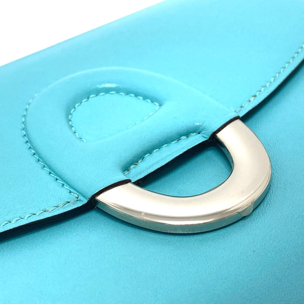 HERMES Shoulder Bag Taderakto blue Mini Shell Schmidy 2WAY handbag mens Used Authentic