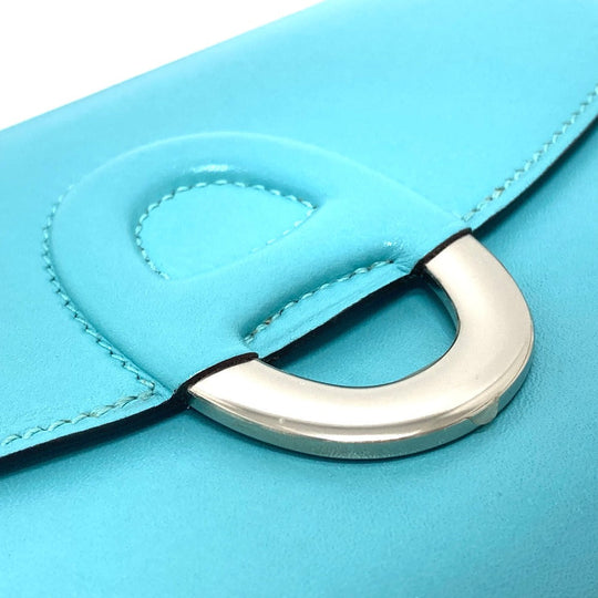 HERMES Shoulder Bag Taderakto blue Mini Shell Schmidy 2WAY handbag mens Used Authentic