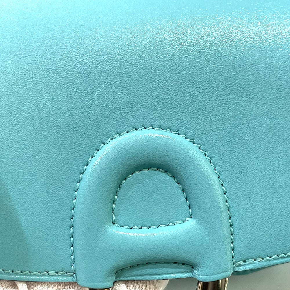 HERMES Shoulder Bag Taderakto blue Mini Shell Schmidy 2WAY handbag mens Used Authentic