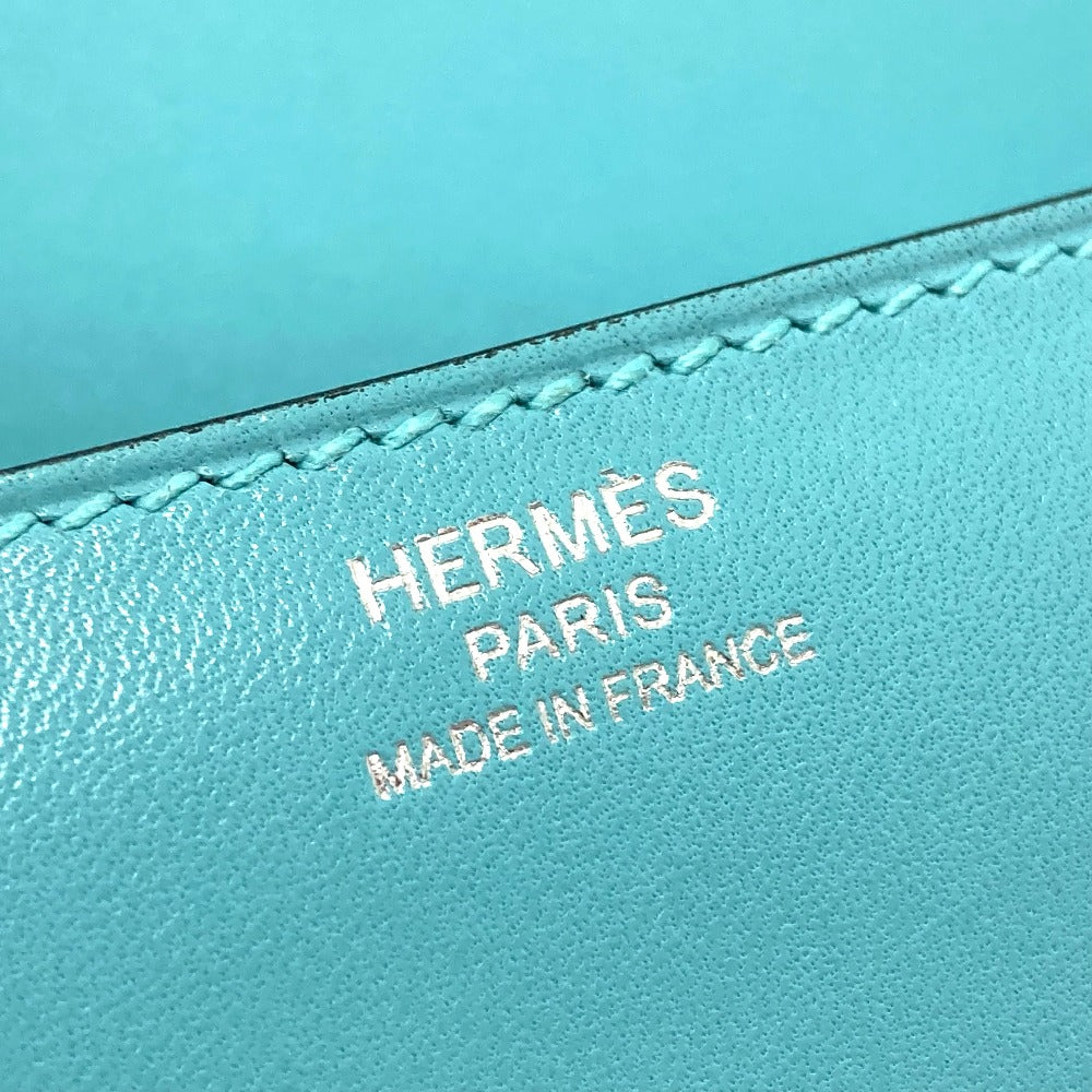 HERMES Shoulder Bag Taderakto blue Mini Shell Schmidy 2WAY handbag mens Used Authentic