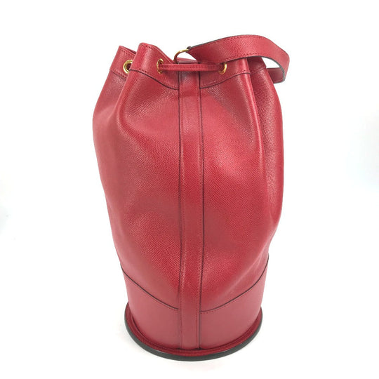 HERMES Shoulder Bag Courchevel Red Shoulder bag, Drawstring bag Standy Women Used Authentic