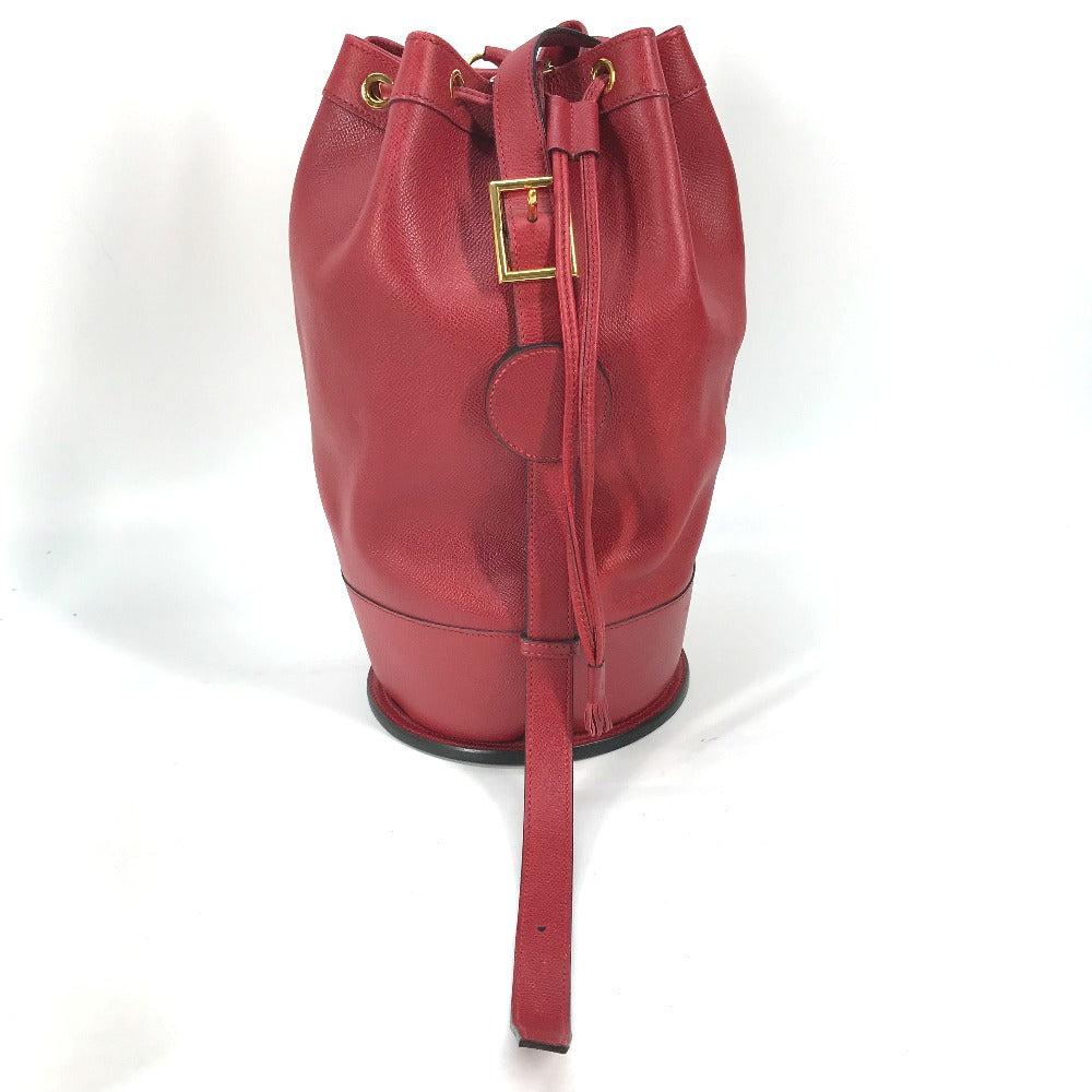 HERMES Shoulder Bag Courchevel Red Shoulder bag, Drawstring bag Standy Women Used Authentic