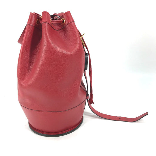 HERMES Shoulder Bag Courchevel Red Shoulder bag, Drawstring bag Standy Women Used Authentic