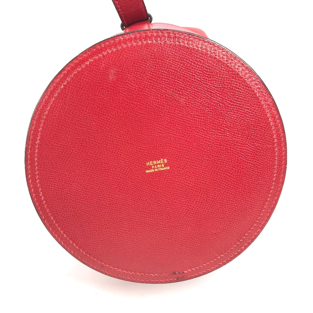 HERMES Shoulder Bag Courchevel Red Shoulder bag, Drawstring bag Standy Women Used Authentic
