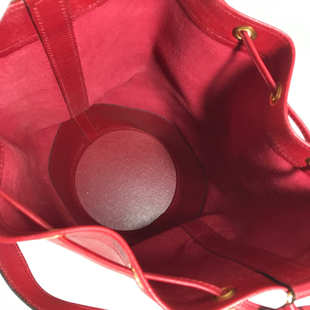 HERMES Shoulder Bag Courchevel Red Shoulder bag, Drawstring bag Standy Women Used Authentic
