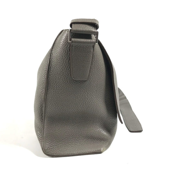 HERMES Shoulder Bag Taurillon Clemence gray Crossbody bag Sac Alfred 35 mens Used Authentic