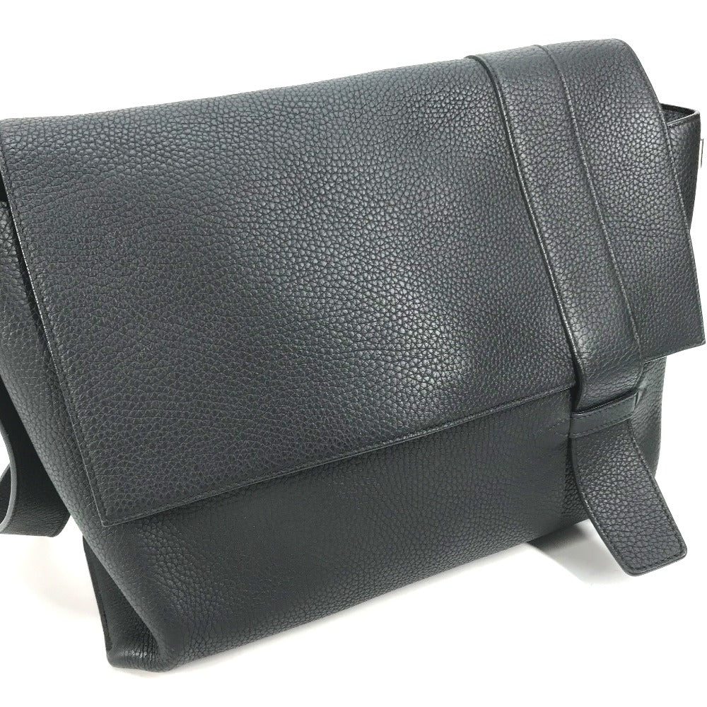 HERMES Shoulder Bag Taurillon Clemence black Crossbody bag Sac Alfred 35 mens Used Authentic