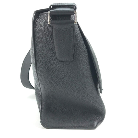 HERMES Shoulder Bag Taurillon Clemence black Crossbody bag Sac Alfred 35 mens Used Authentic