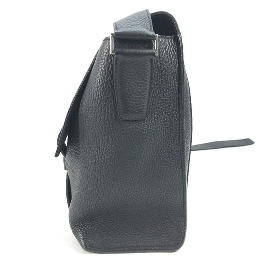 HERMES Shoulder Bag Taurillon Clemence black Crossbody bag Sac Alfred 35 mens Used Authentic