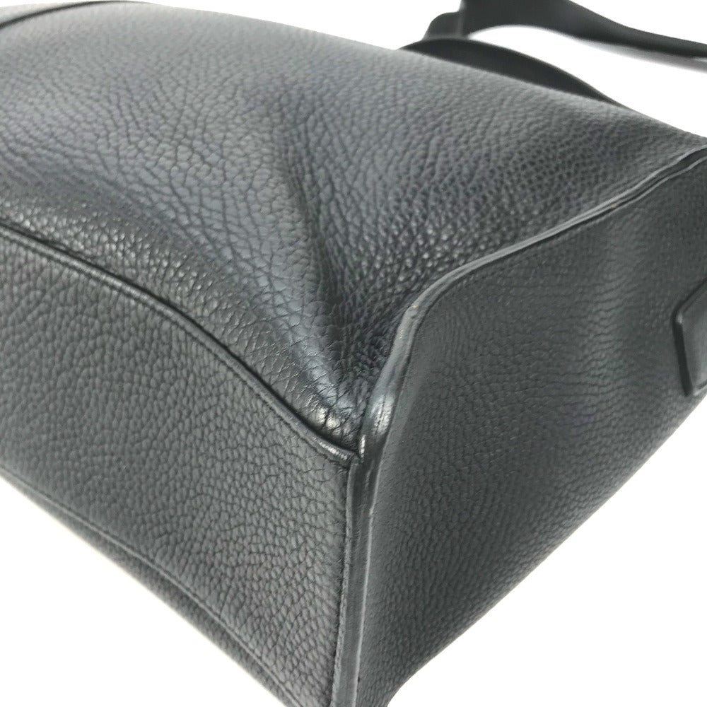 HERMES Shoulder Bag Taurillon Clemence black Crossbody bag Sac Alfred 35 mens Used Authentic