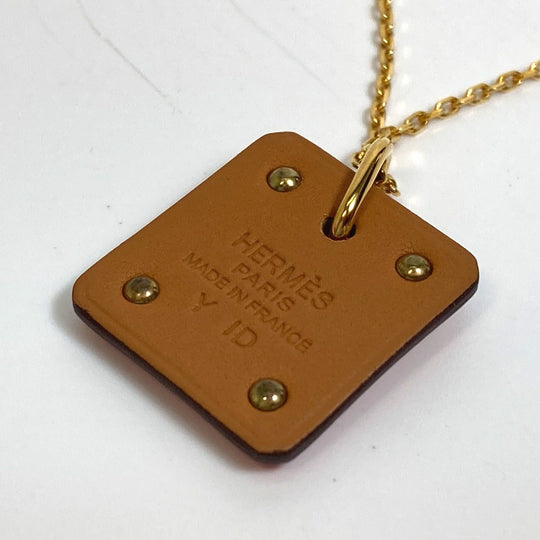 HERMES Necklace metal Red As de Coeur As de Coeur Women Used Authentic