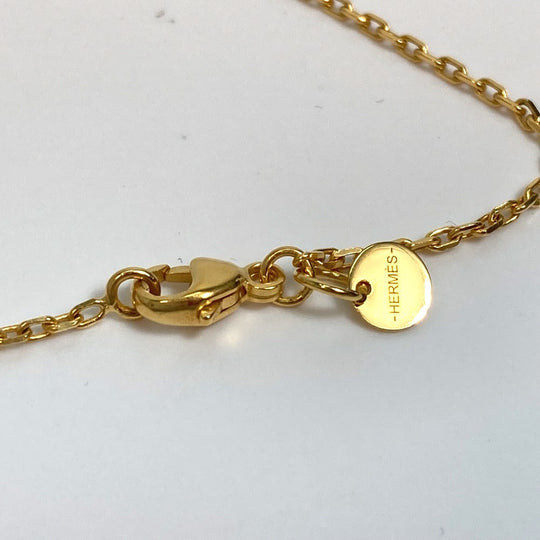 HERMES Necklace metal Red As de Coeur As de Coeur Women Used Authentic