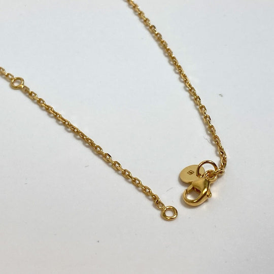 HERMES Necklace metal Red As de Coeur As de Coeur Women Used Authentic