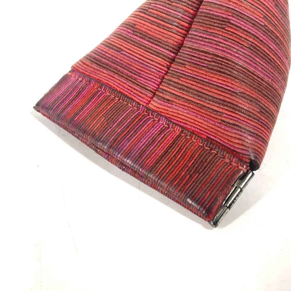 HERMES Coin case , Vibrato Red Jules PM Women Used Authentic