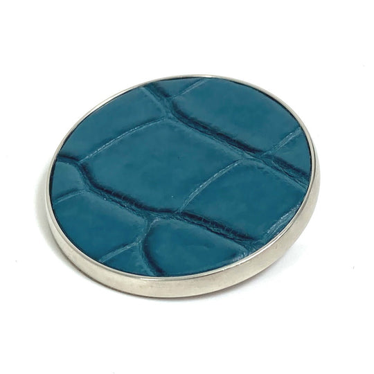HERMES Brooch metal blue Liverpool GM Women(Unisex) Used Authentic