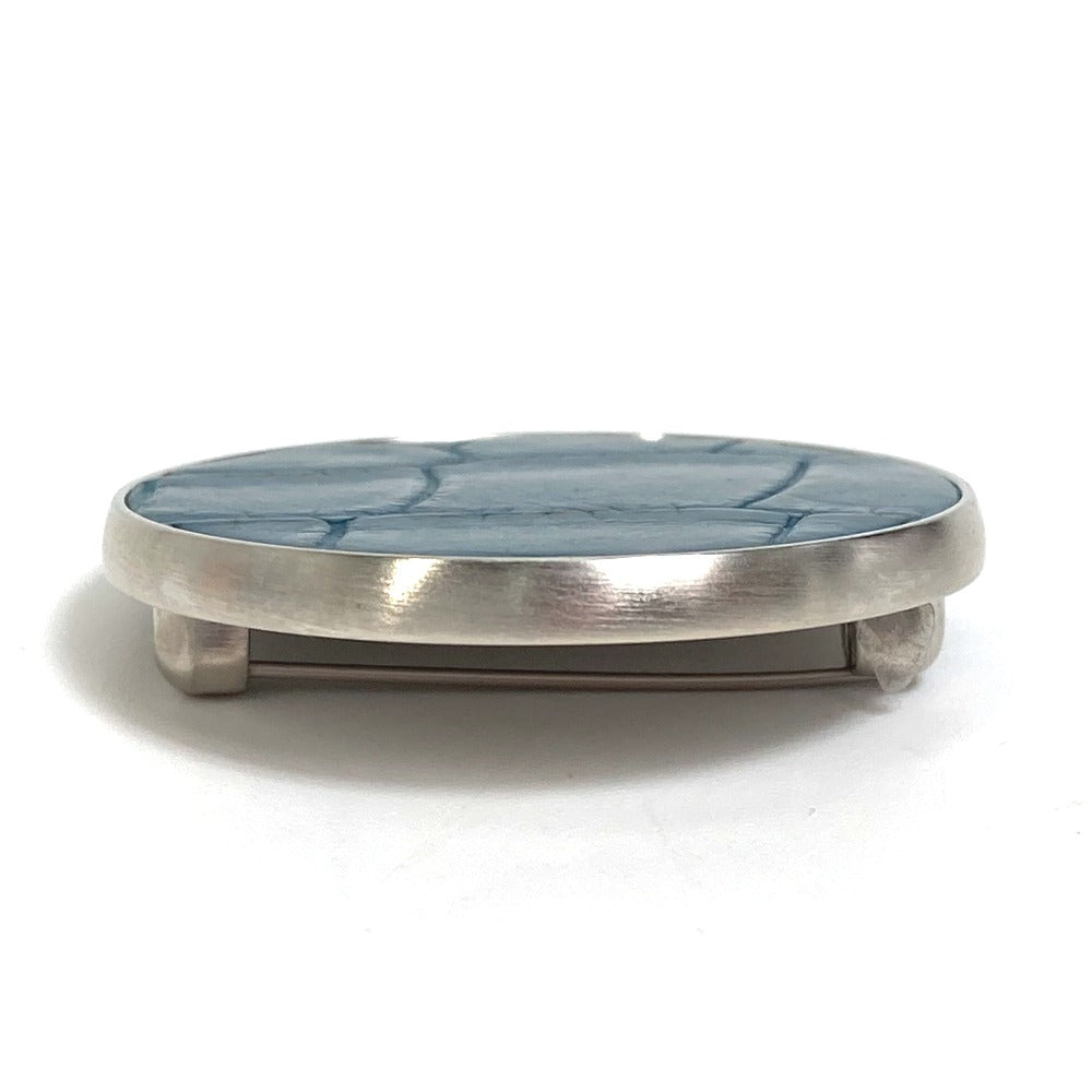 HERMES Brooch metal blue Liverpool GM Women(Unisex) Used Authentic