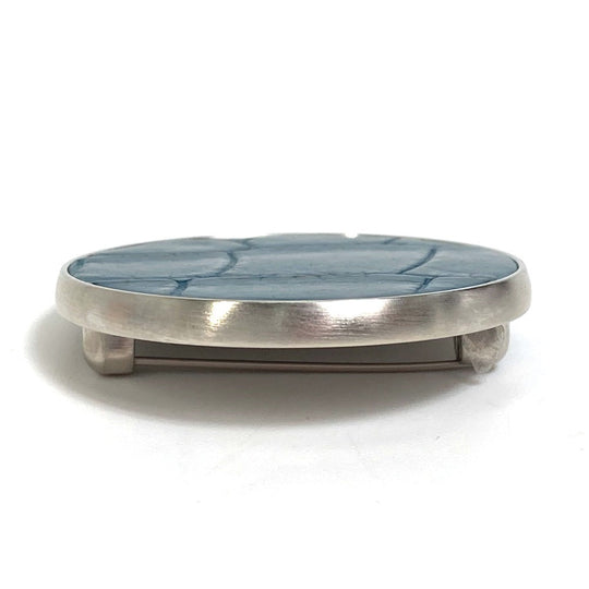 HERMES Brooch metal blue Liverpool GM Women(Unisex) Used Authentic